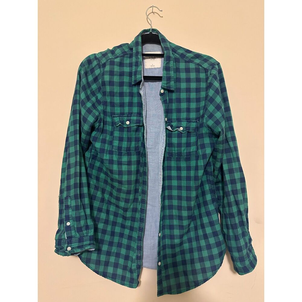 Abercrombie & Fitch Women's 100% Cotton Buffalo Check Button-Down – Size L